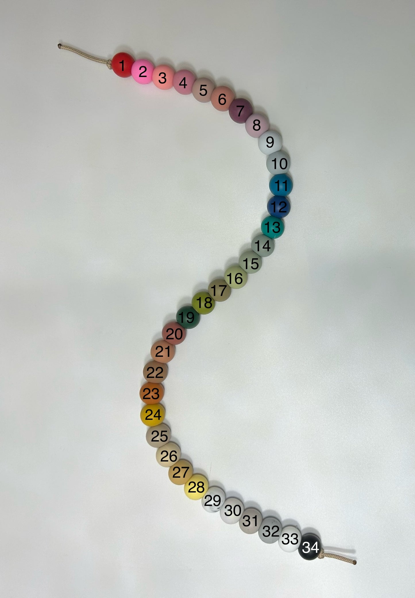 Personalized Silicone Name Pacifier Clip 34 Colours to Choose from