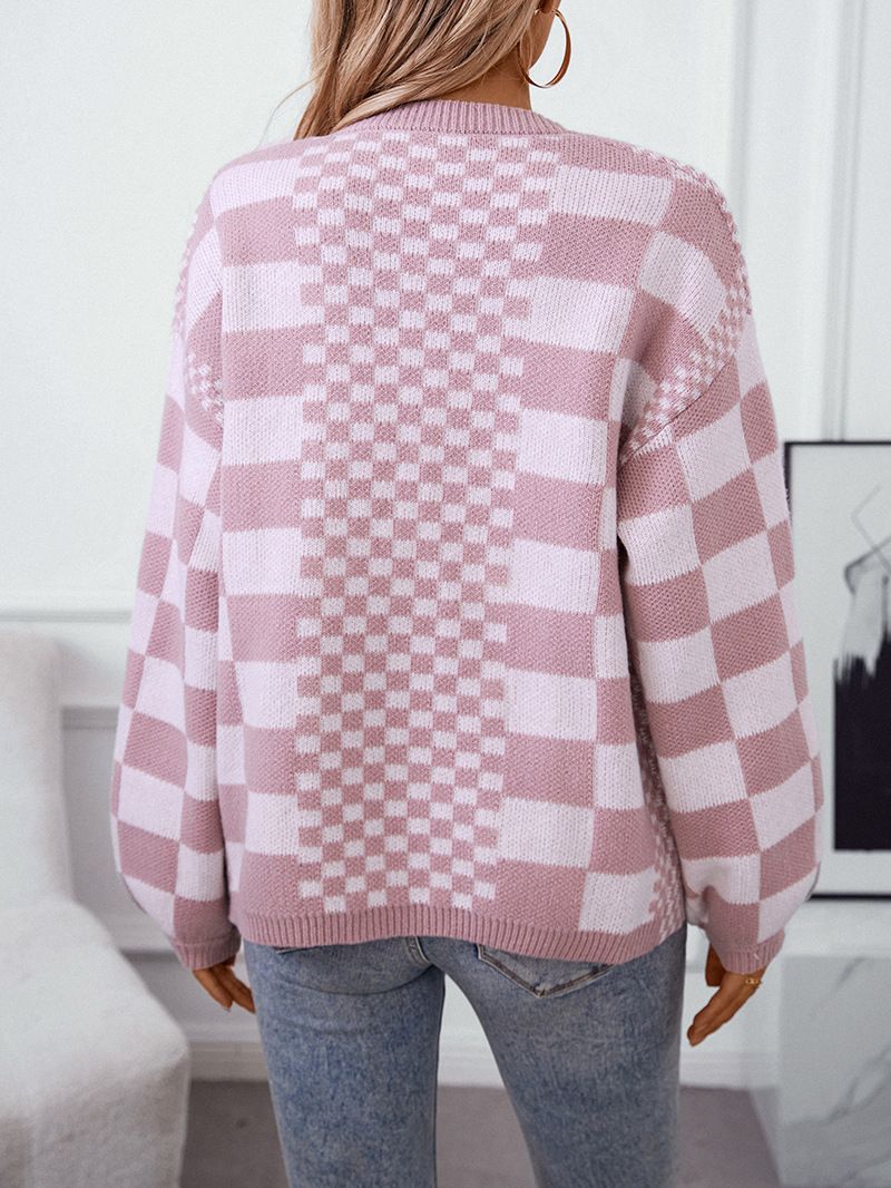 *Preorder* Women's Checkered Knitted Cardigan
