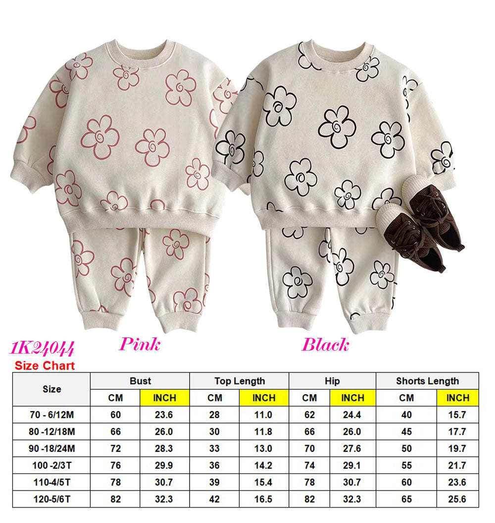 *Preorder* Baby Girl's Floral Pullover and Jogger Set