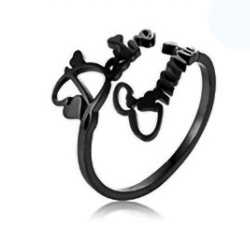 *Preorder* Personalized Name Rings