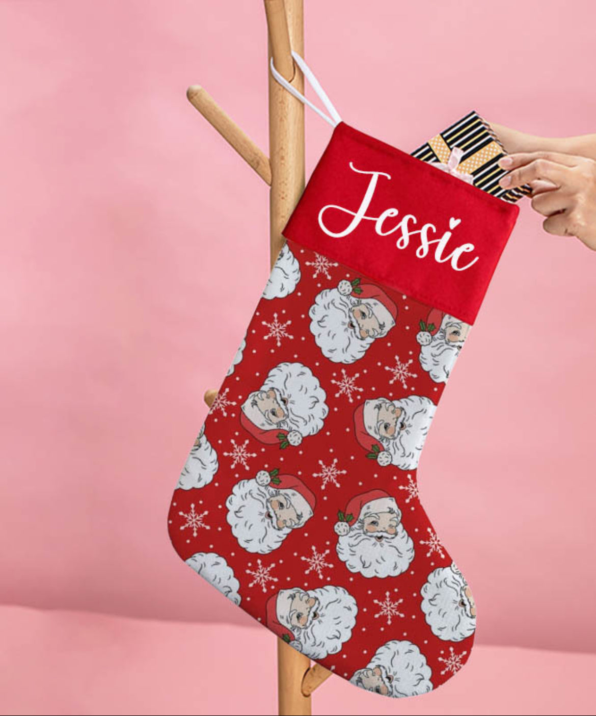 *Preorder* Personalized Name and Custom Print Stocking
