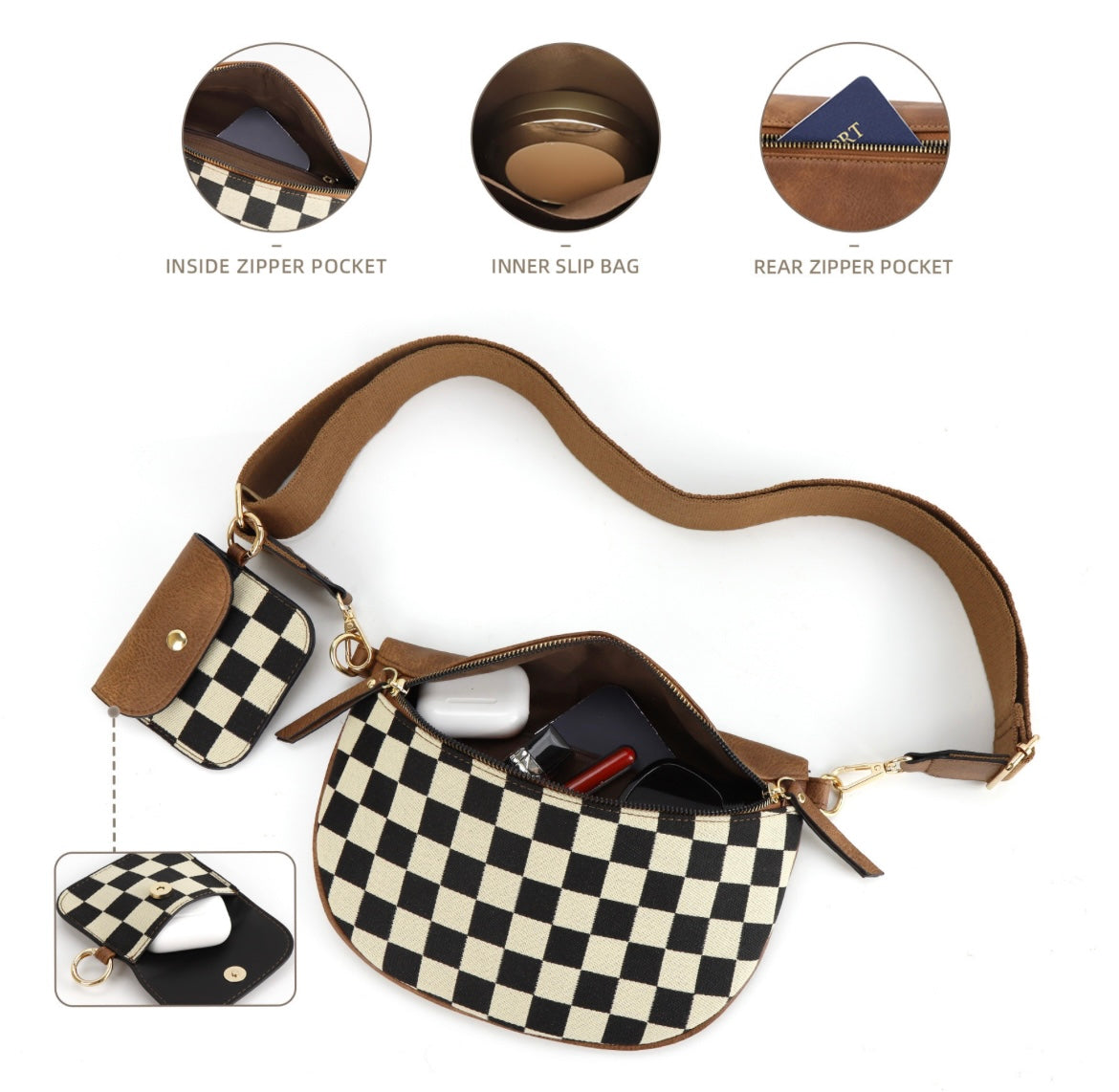 *Preorder* Women's Crossbody with Mini Purse (6 styles)