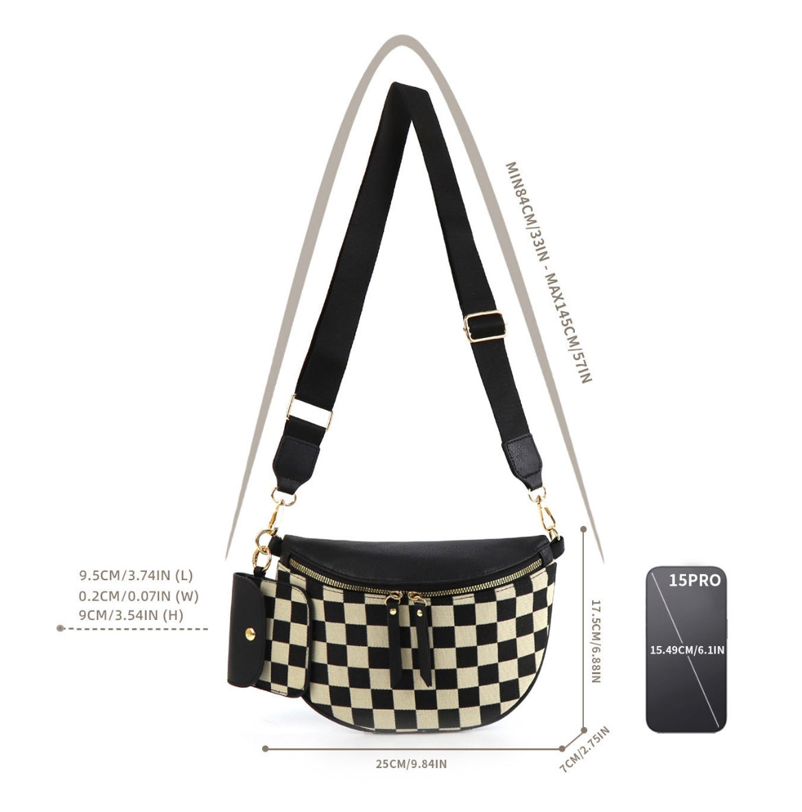 *Preorder* Women's Crossbody with Mini Purse (6 styles)