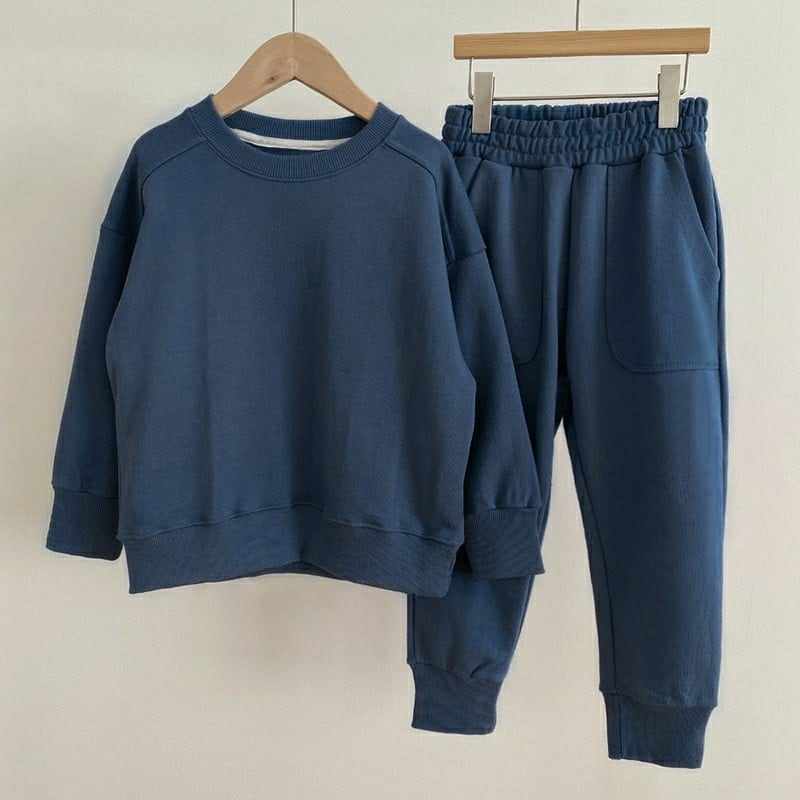 *Preorder* Kid's Crew Neck Sweatshirt And Jogger Set (6 Colours)