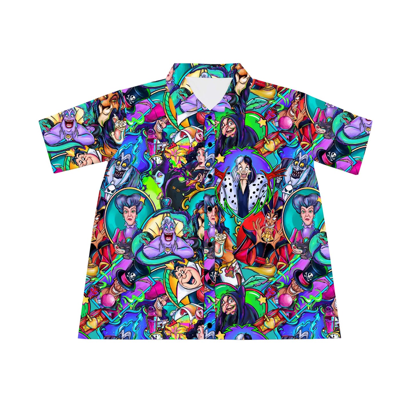 Villains After Dark Men's Button Down Shirt (Blend)