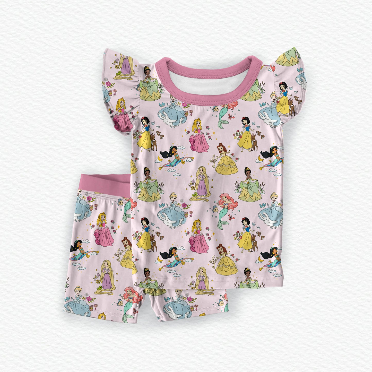 *Preorder* Princess Petals Two Short Set Pjs