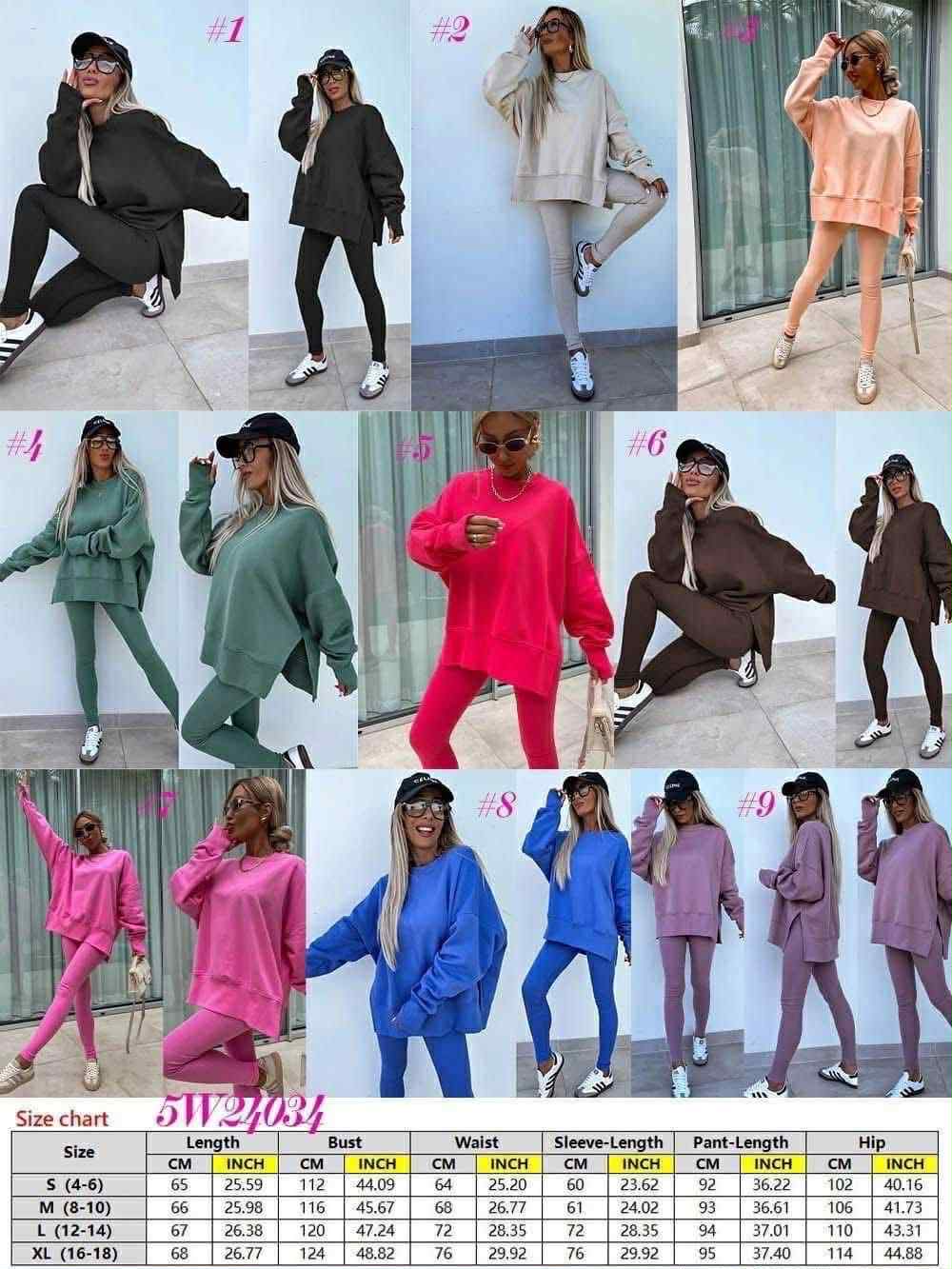 *preorder* Women's Crewneck and Tights Set (9 colours to choose)