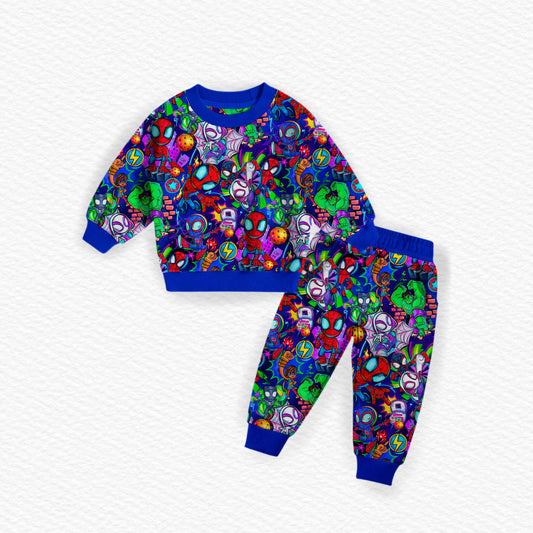 *Preorder* Spider Squad Children's Jogger Set (Bamboo blend)
