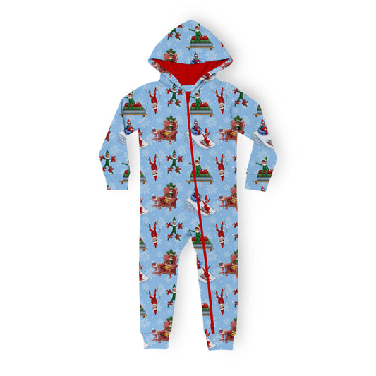 Elf Antics Hooded Romper