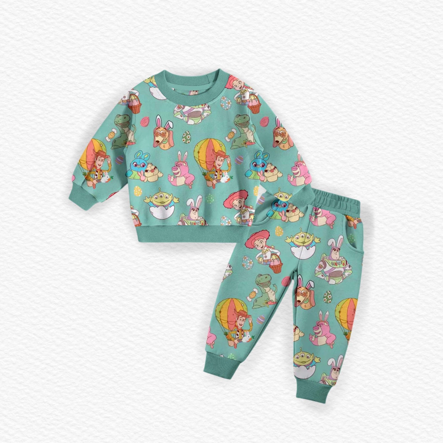 *Preorder* Toy Box Easter Bash Children's Jogger Set (Bamboo blend)