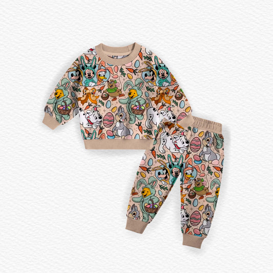 *Preorder* Hoppily Ever After Children's Jogger Set (Bamboo blend)