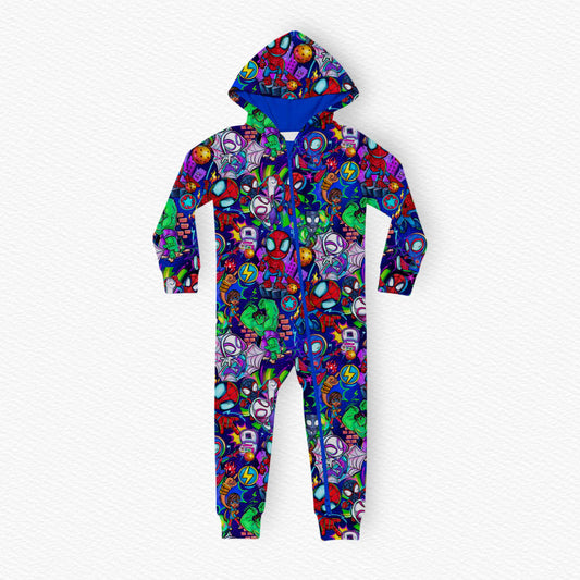 *Preorder* Spider Squad Hooded Romper