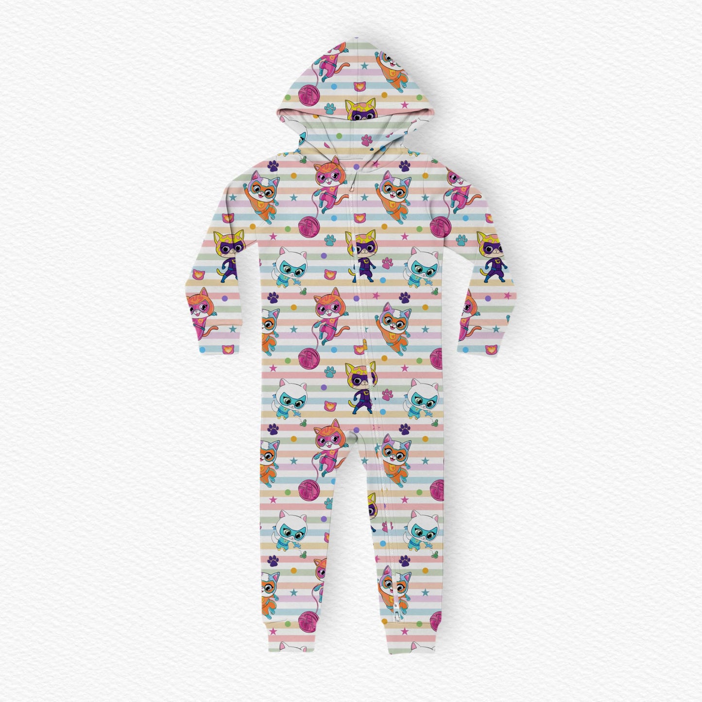 Oak's Super Paws Hooded Romper