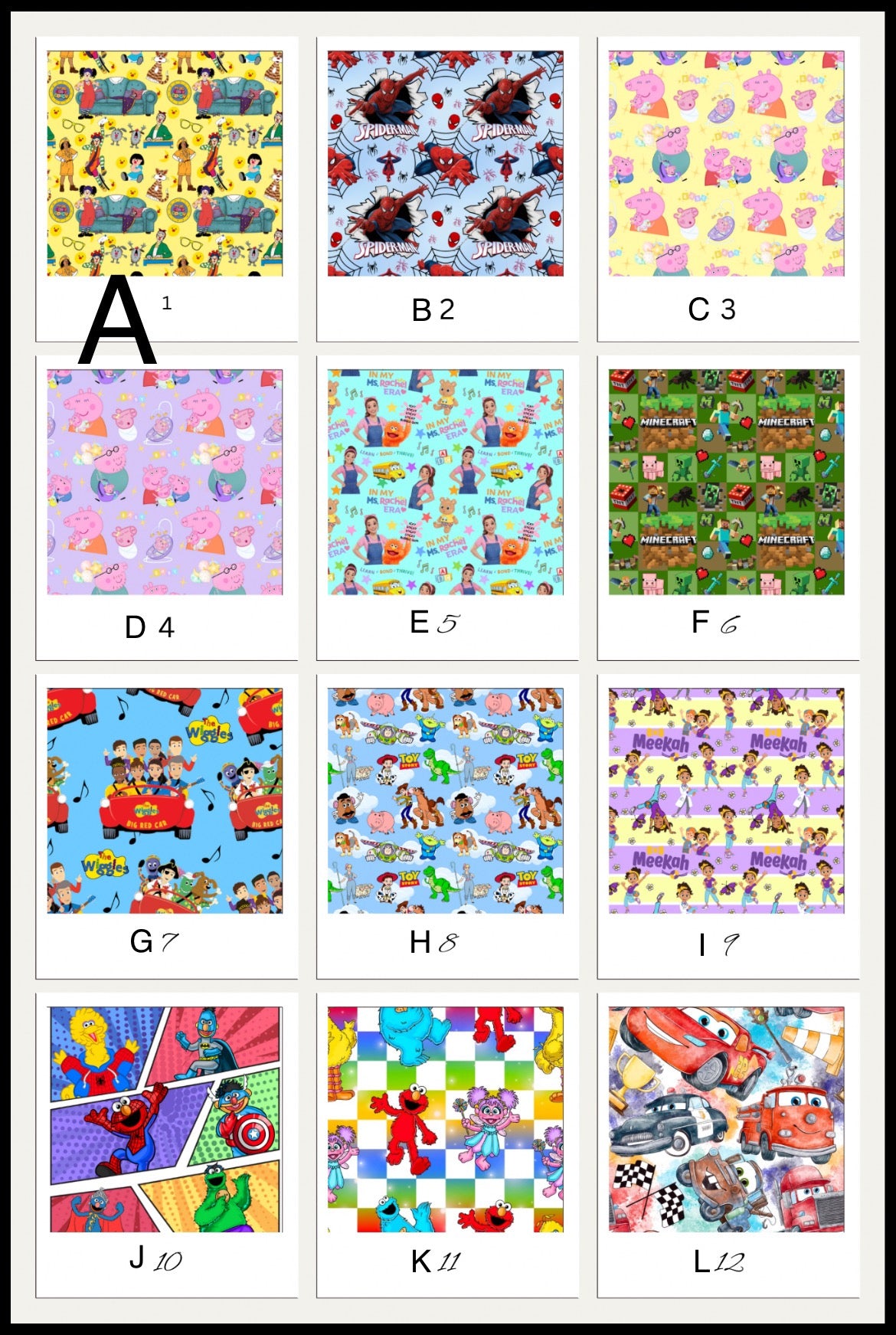 *Preorder* Printed Backpack Lunch Bag Pencil Case 3pcs Set (Name Optional)