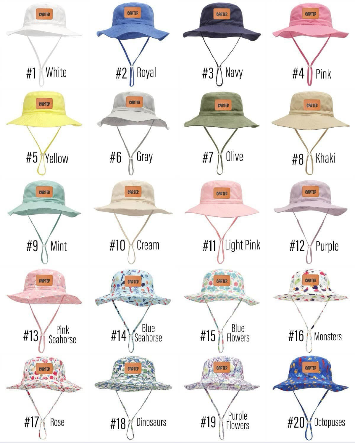 * Preorder * Name Bucket Hats