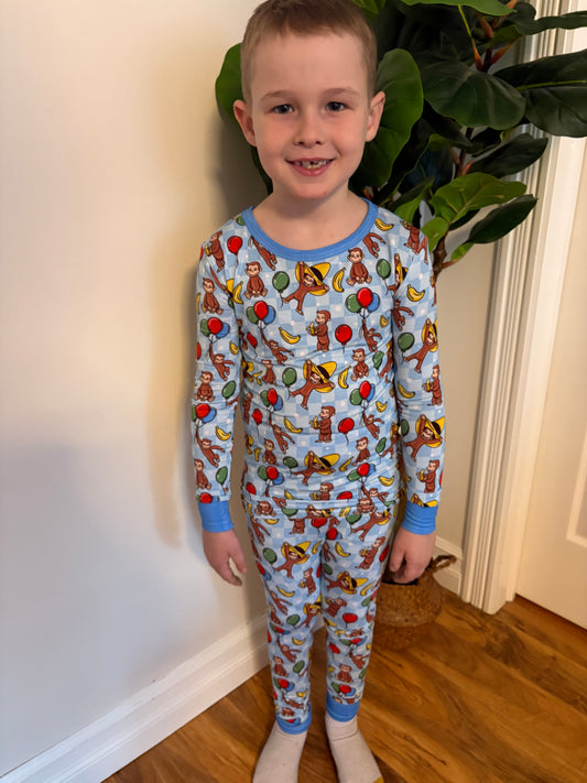 Monkeying Around Two Piece Pjs