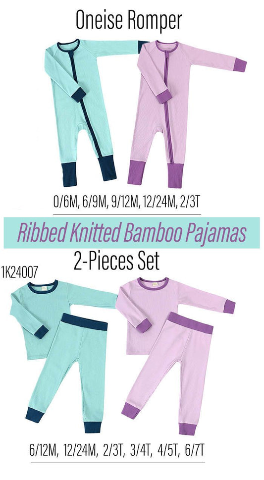 *Preorder* Baby Kid's Spring Color Bamboo Oneise and 2Pieces Set