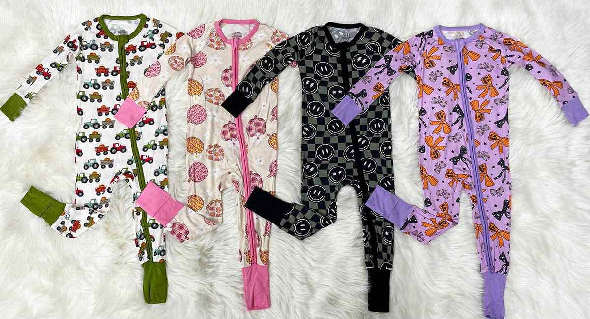 *Preorder* Baby and Kid's Bamboo Onesie and 2Pce Set Pajamas (4 Prints to Choose From)