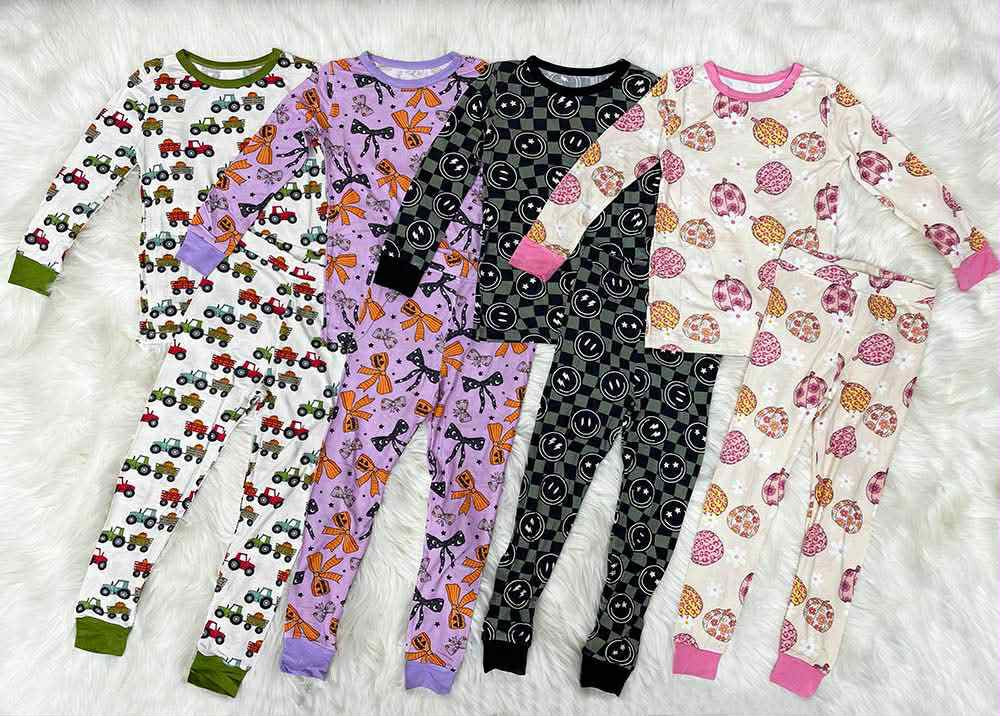 *Preorder* Baby and Kid's Bamboo Onesie and 2Pce Set Pajamas (4 Prints to Choose From)