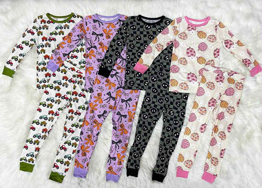 *Preorder* Baby and Kid's Bamboo Onesie and 2Pce Set Pajamas (4 Prints to Choose From)