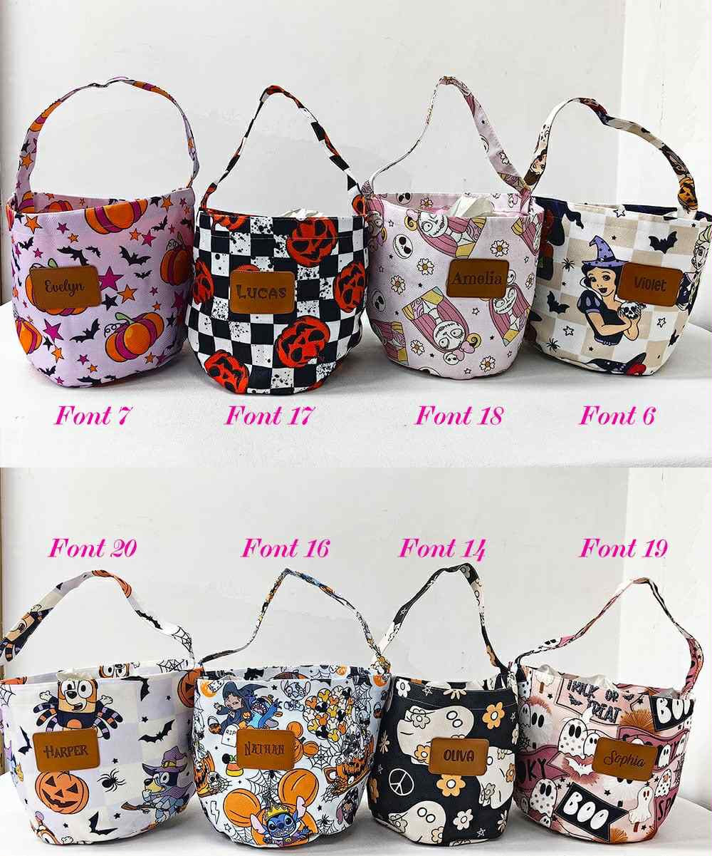 * Personalized Name or Blank Halloween Buckets