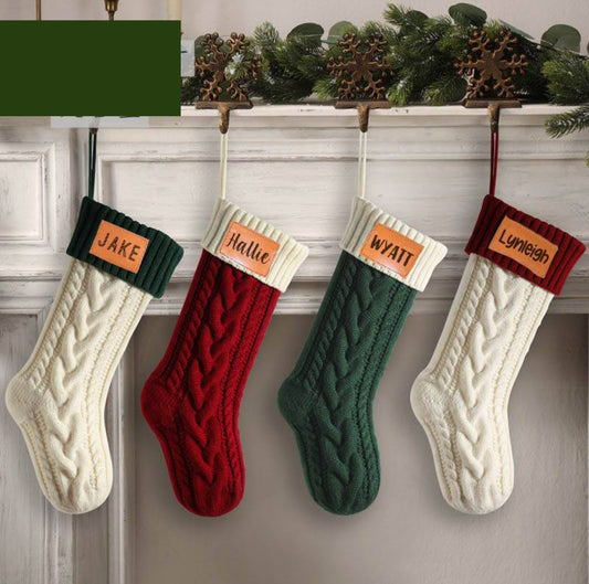 *Preorder* Personalized Knitted Christmas Stockings