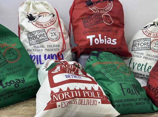 *Preorder* Personalized Name Santa Sack