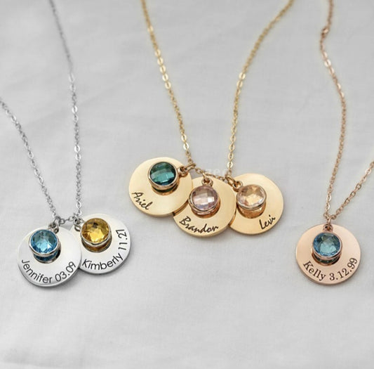 *Preorder* Personalized Name and Birthstone Necklace