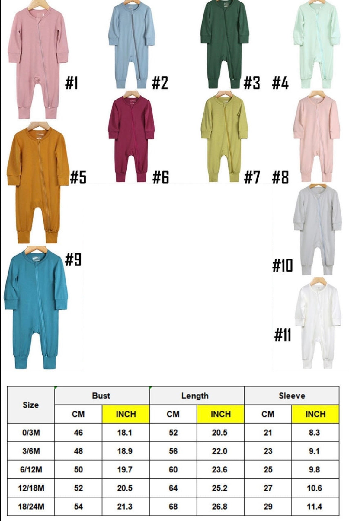 *Preorder* Bamboo Zippy (11 Colours to choose from)