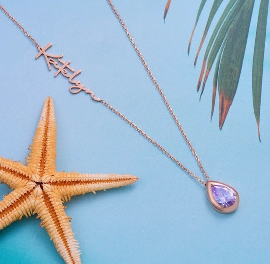 *Preorder* Personalized Name and Birthstone Necklace