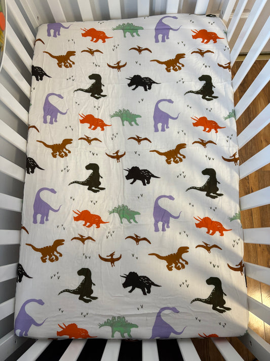 Dino Fitted Crib Sheets