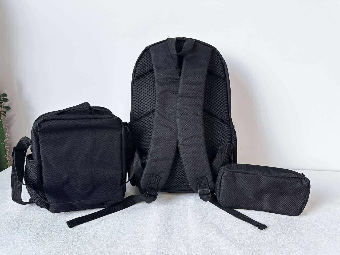 *Preorder* Printed Backpack Lunch Bag Pencil Case 3pcs Set (Name Optional)