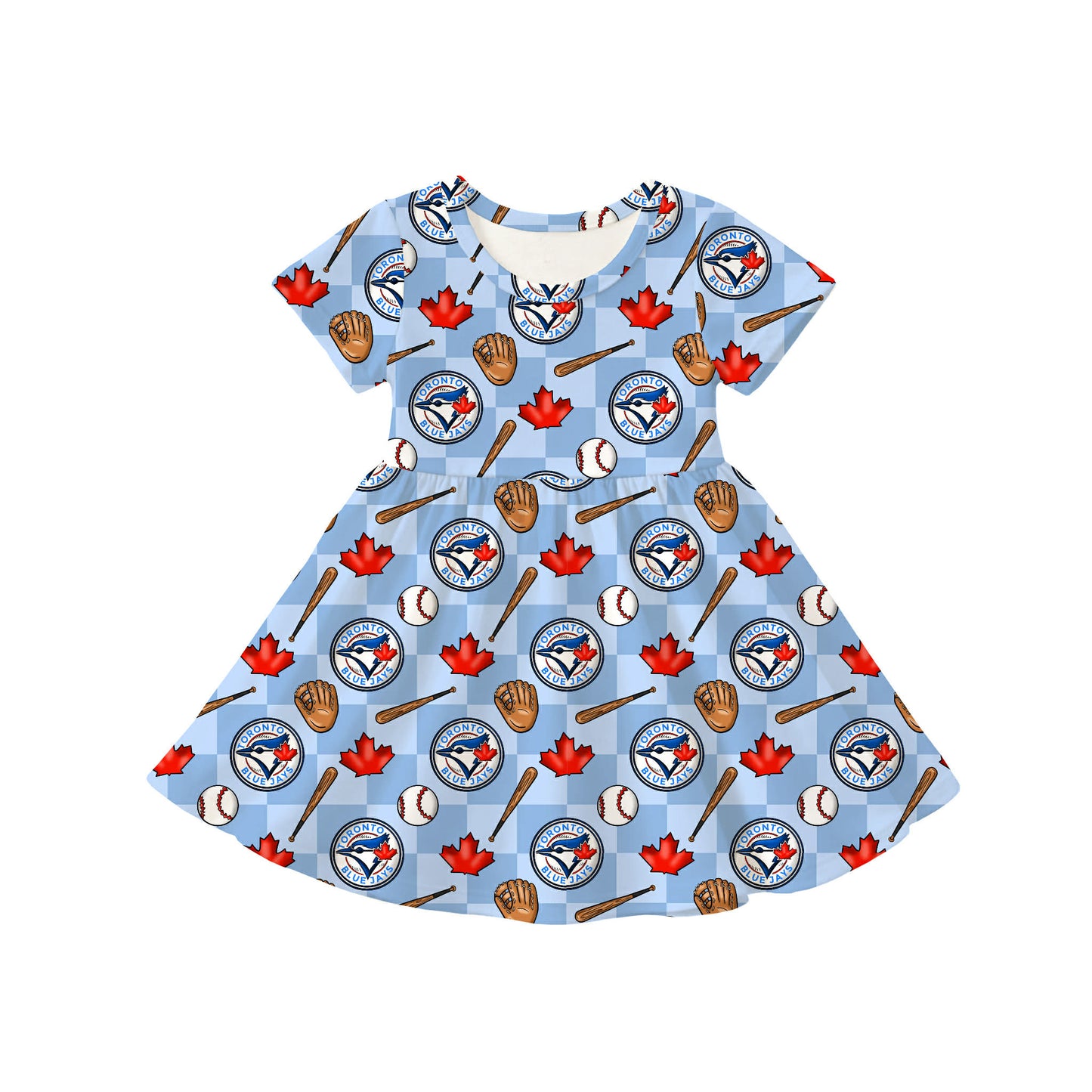 Baseball Twirl Dress