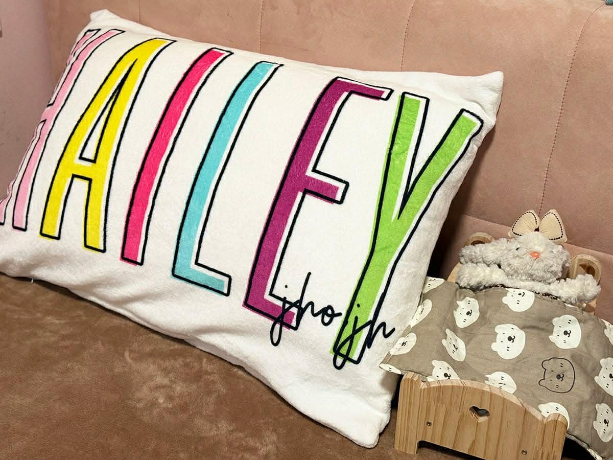 *Preorder* Personalized Name Fleece Pillow Case