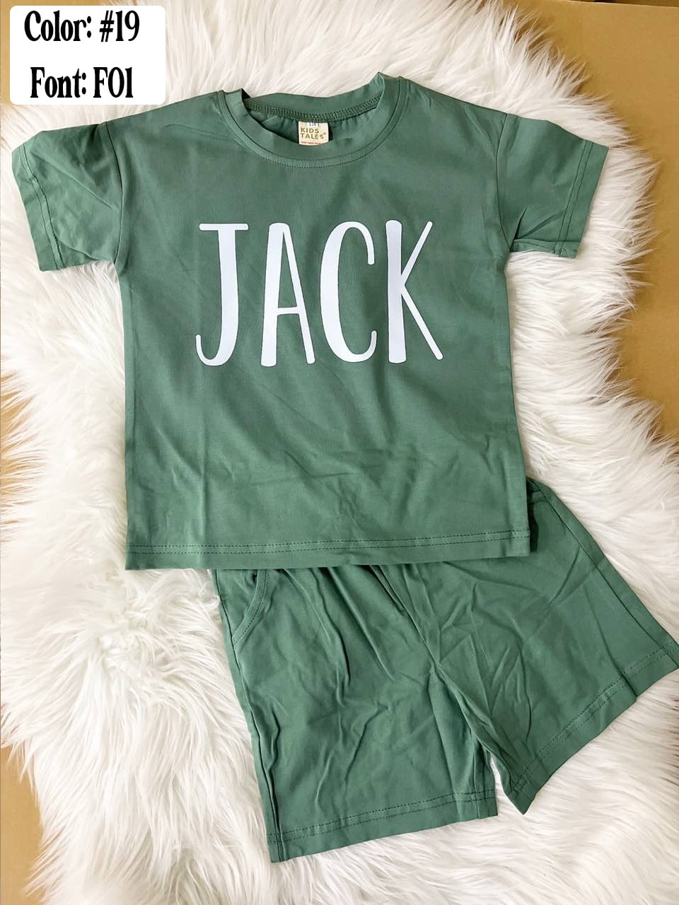 * Preorder * Personalized or Blank Kids Short Sets