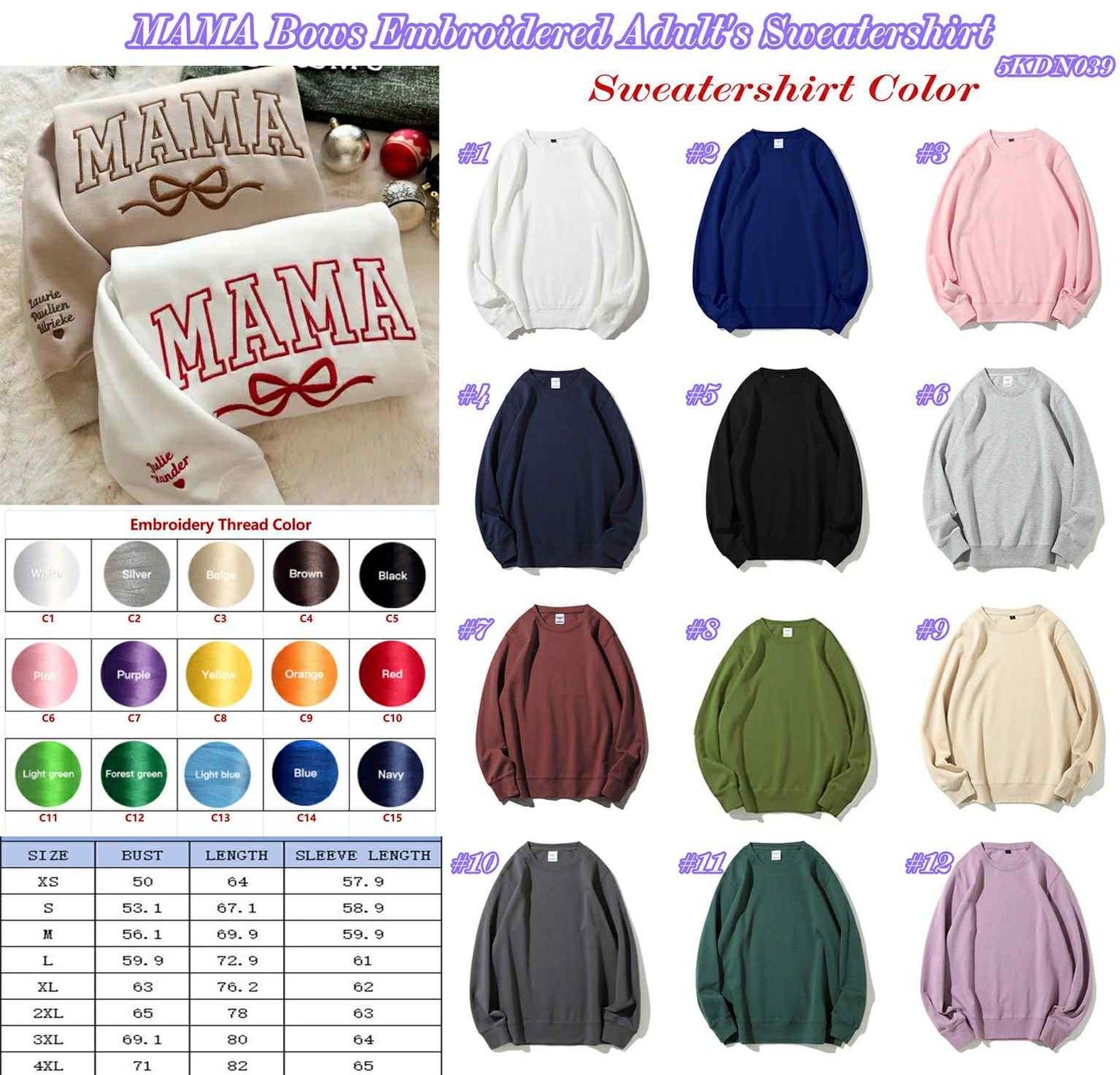 *Preorder* Custom Mama/Grandma Sweaters