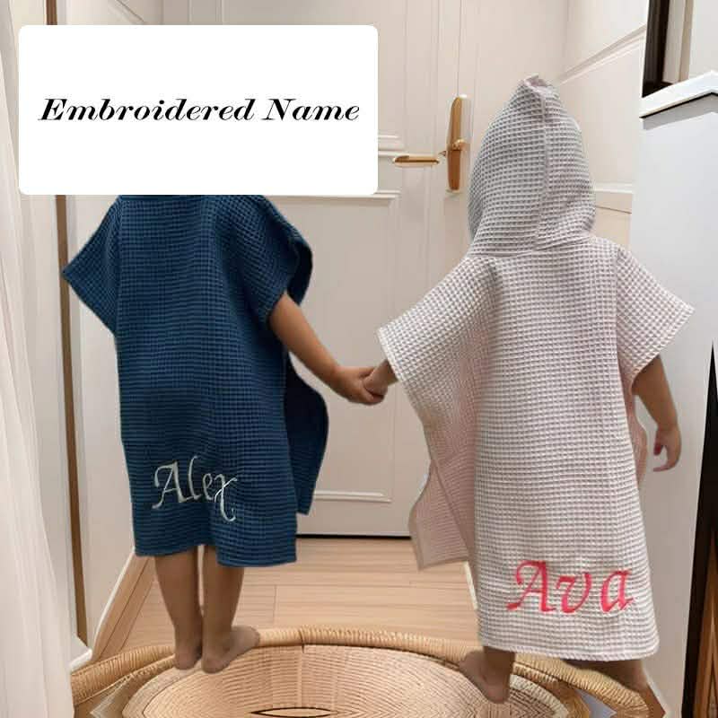 *Preorder* Embroidered Cotton Waffle Hooded Towel