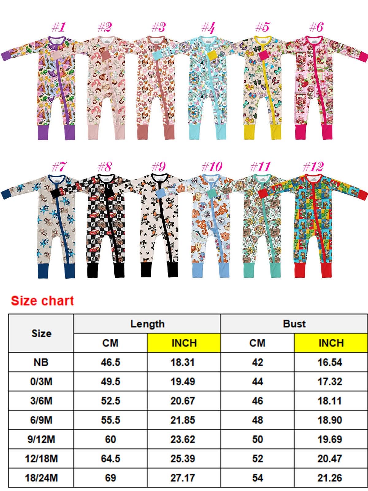 Printed Bamboo Zippy