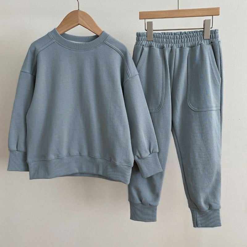 *Preorder* Kid's Crew Neck Sweatshirt And Jogger Set (6 Colours)