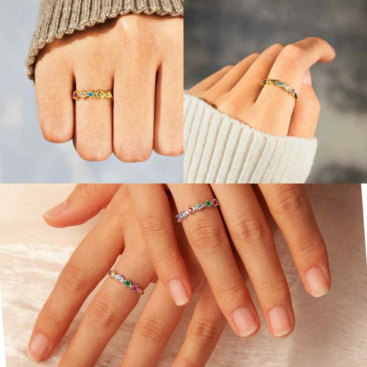 *Preorder* Personalized Birthstone Rings (Choose up to 6 stones)