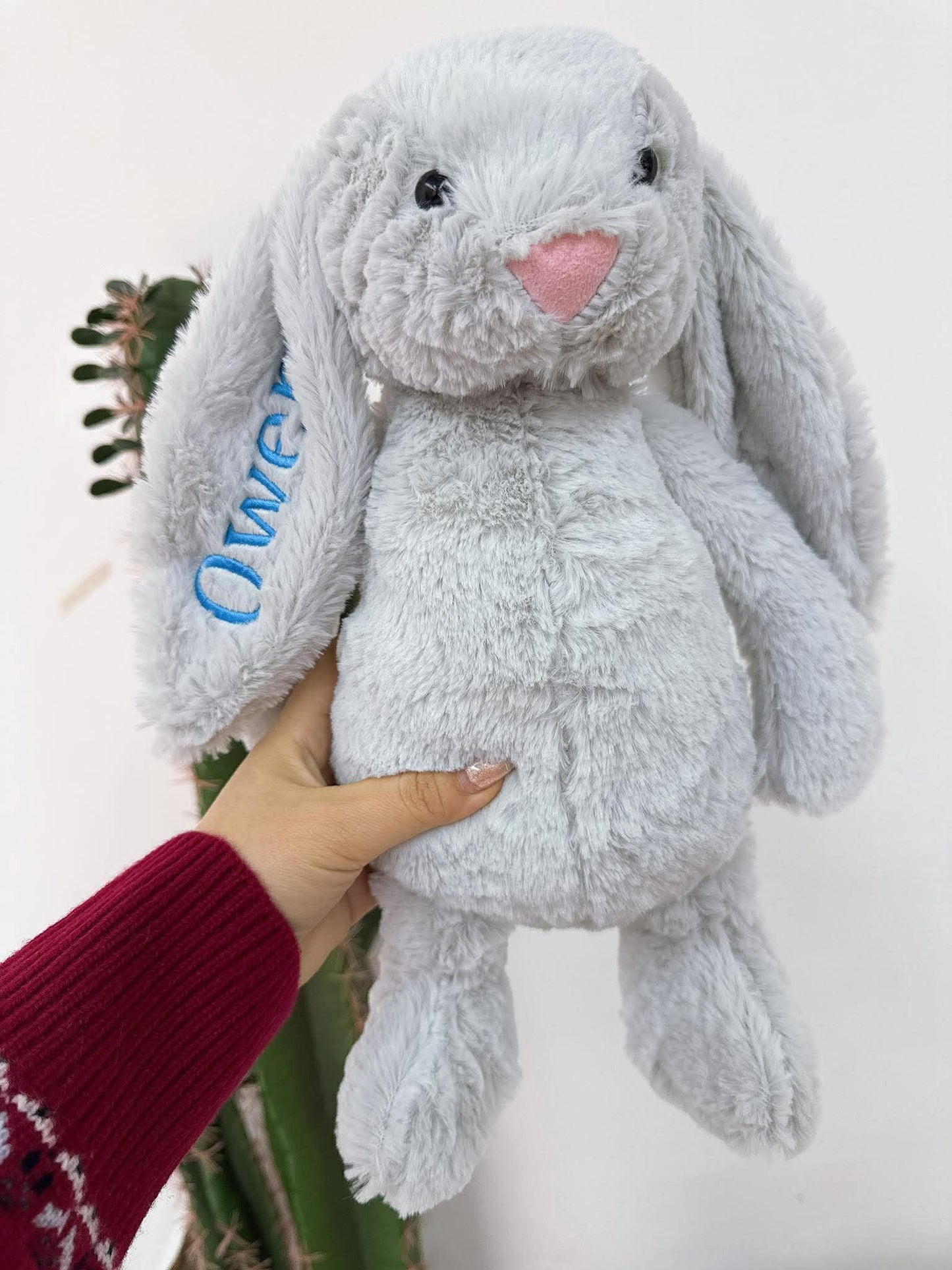 *Preorder* Embroidered Name Bunny