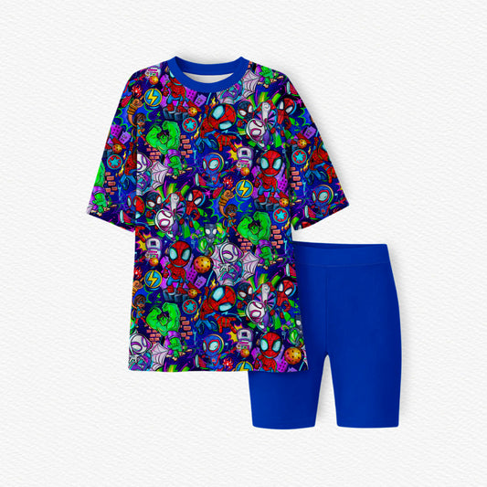 *preorder* Spider Squad Oversize T and Bike Shorts