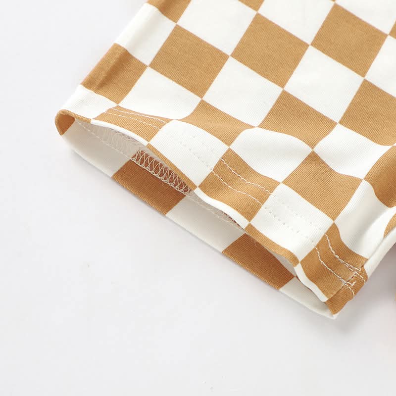 *Preorder* Baby and Toddler Checkered Bamboo Short Sets (3 Styles to Choose From)