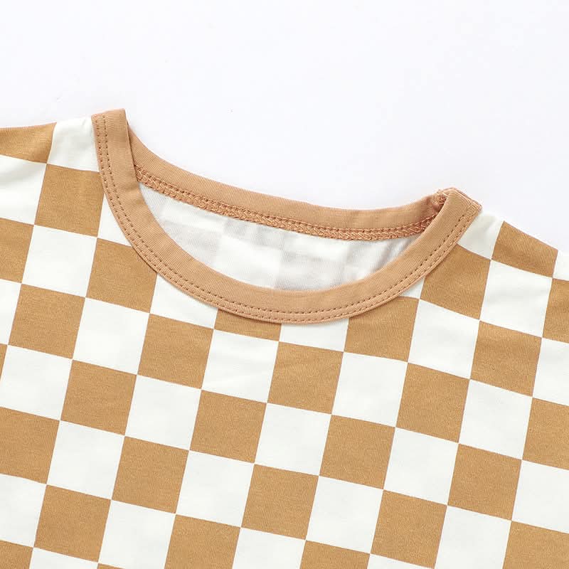 *Preorder* Baby and Toddler Checkered Bamboo Short Sets (3 Styles to Choose From)