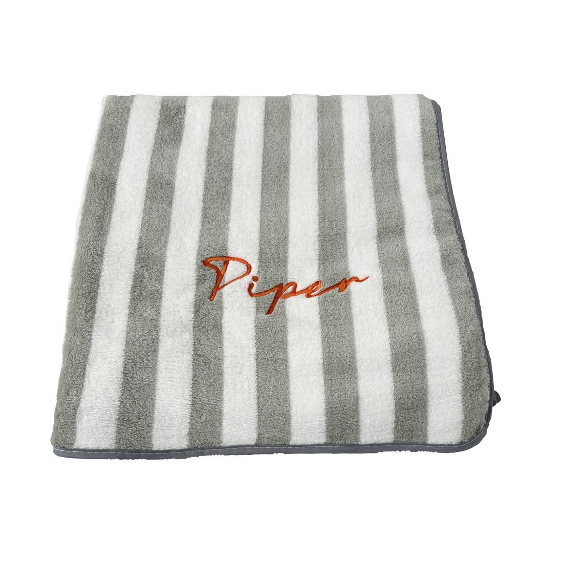 *Preorder* Embroidered Name Striped Towel